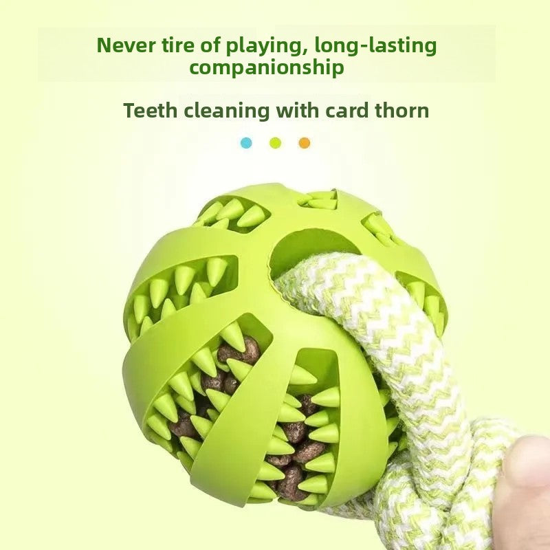 TugTreat™ Dog Chew Toy Tug Rope Treat Ball