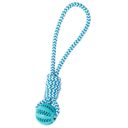 Dog Chew Toy Tug Rope Treat Ball