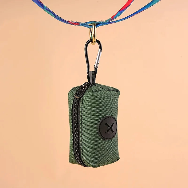 Stylish Dog Poop Bag Holder – Hands-Free Waste Bag Dispenser for Walks & Adventures