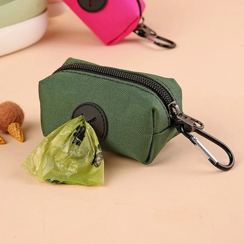 Stylish Dog Poop Bag Holder – Hands-Free Waste Bag Dispenser for Walks & Adventures