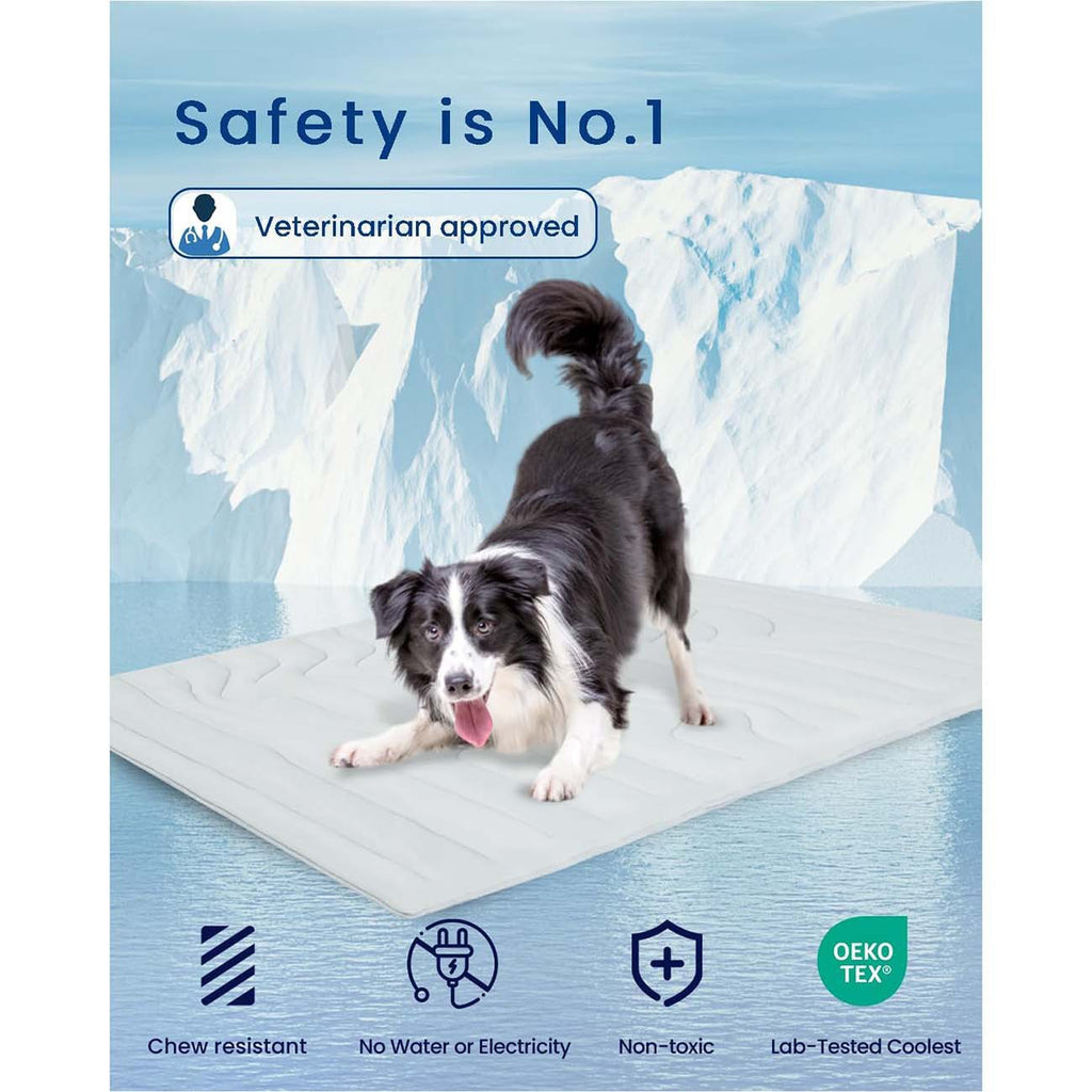 Natural Self-Cooling Pet Mat for Dogs & Cats