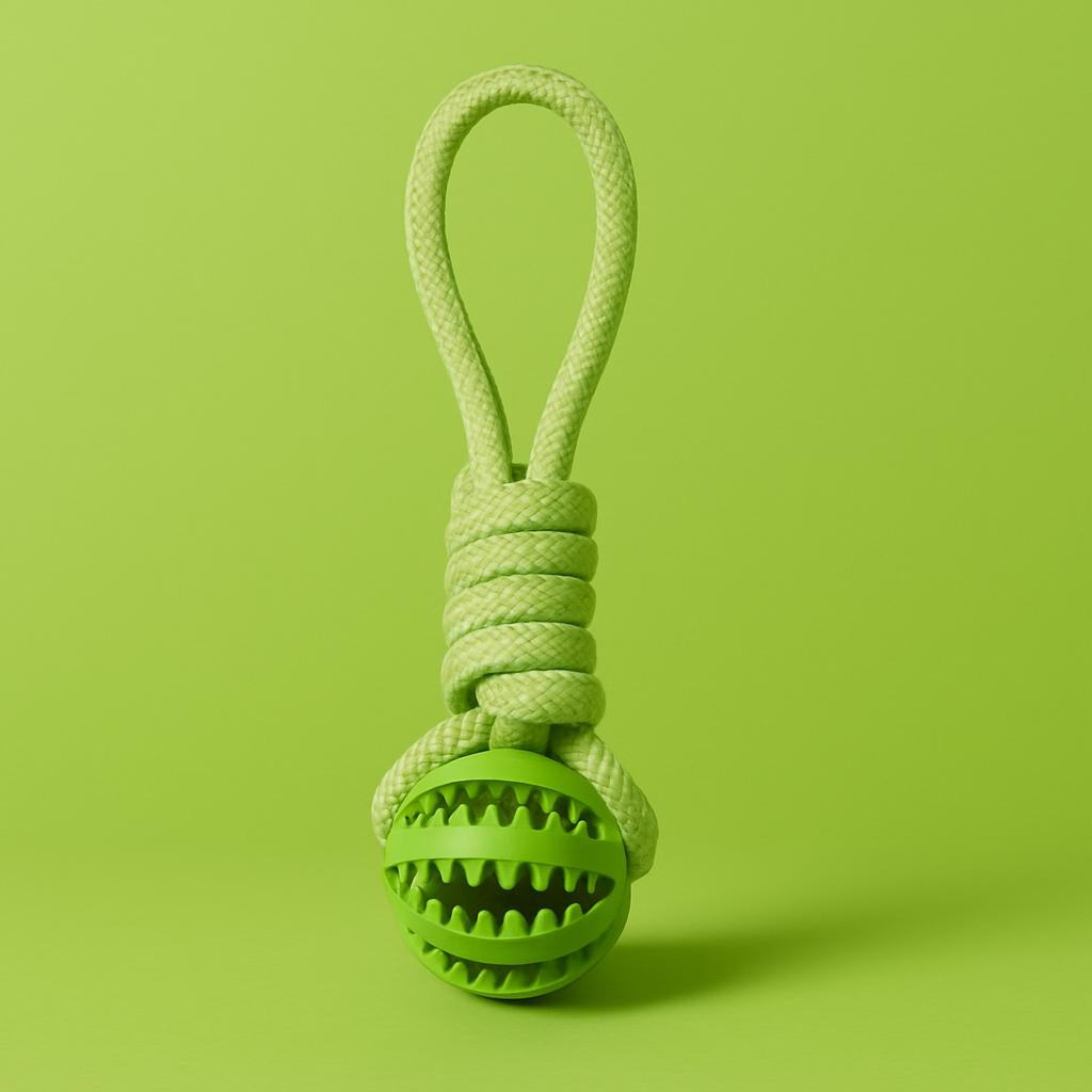 TugTreat™ Dog Chew Toy Tug Rope Treat Ball