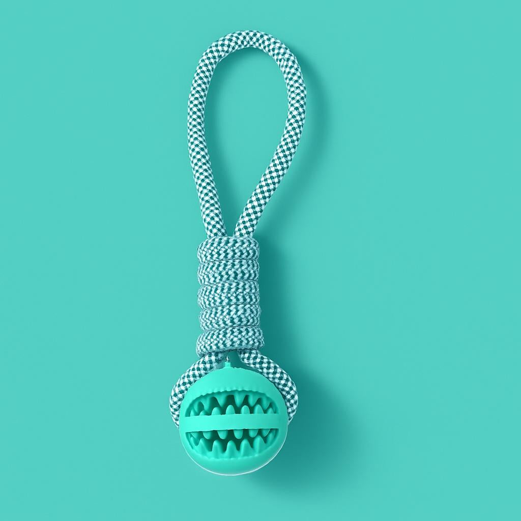 TugTreat™ Dog Chew Toy Tug Rope Treat Ball
